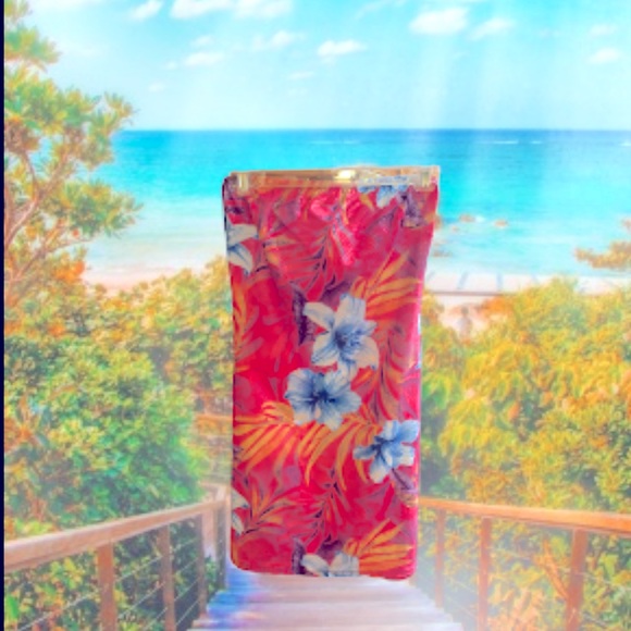 Y2K RARE HOT KISS BARBIECORE TROPICAL HOT PINK SEXY STRAPLESS MINI DRESS NWOT - Picture 4 of 13